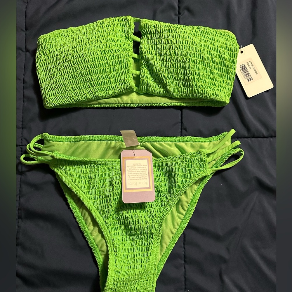 NWT - Leah Two Piece Swimsuit (M Top / L Bottom)